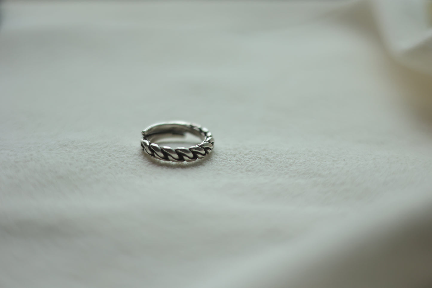 Handcrafted Braided Silver Ring-Unisex