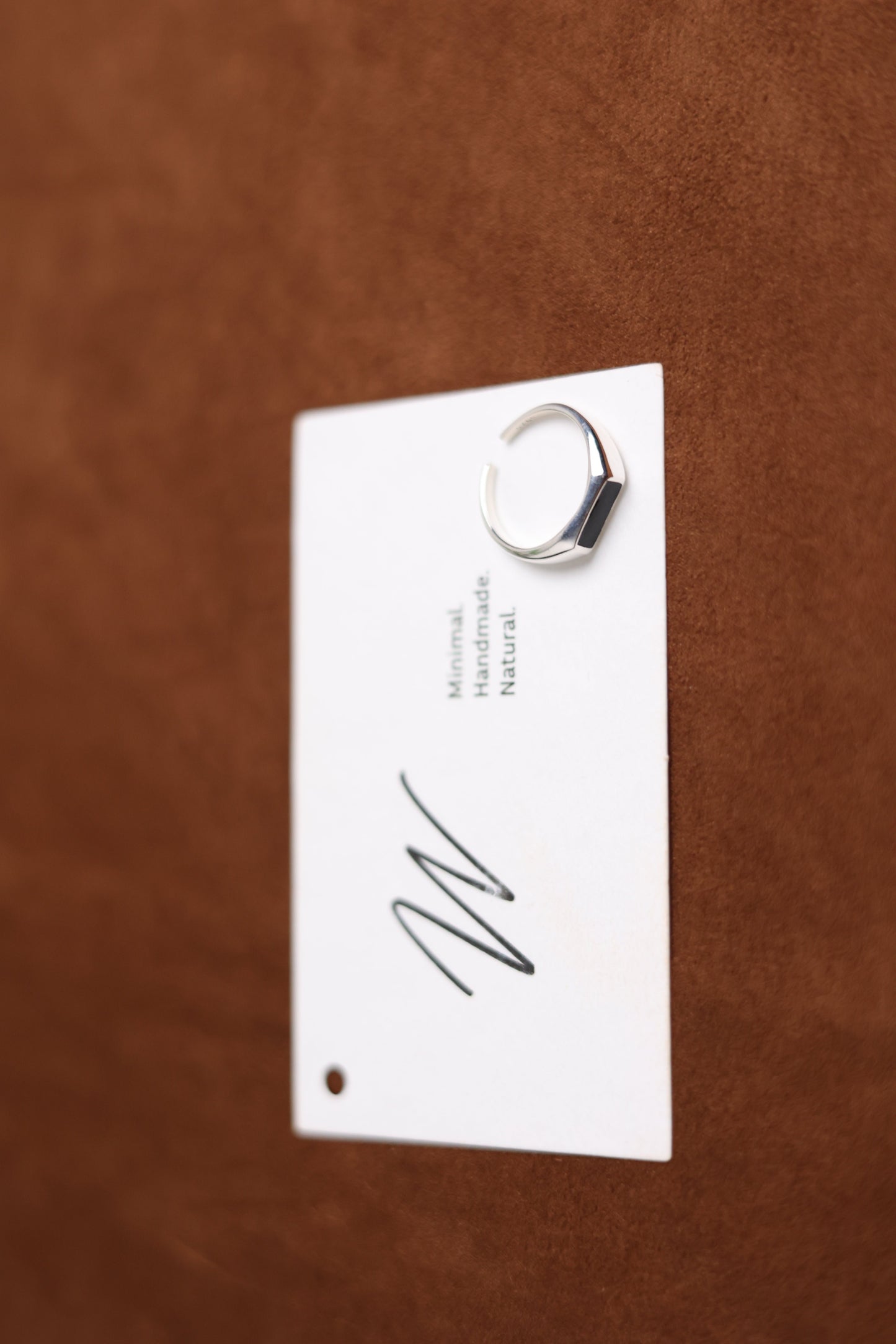 The Rectangle Signet Ring with Black Onyx