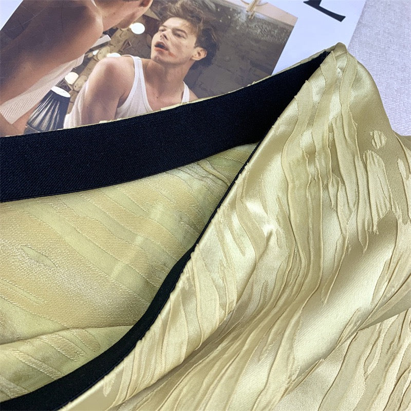 Gold Triacetate Skirt