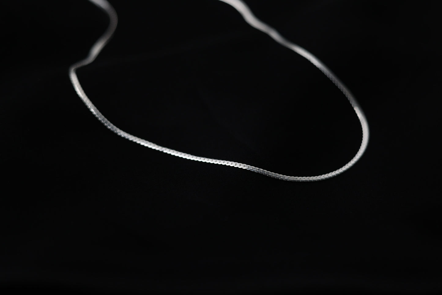 Handcrafted Minimalist Basic Silver Chain Necklace