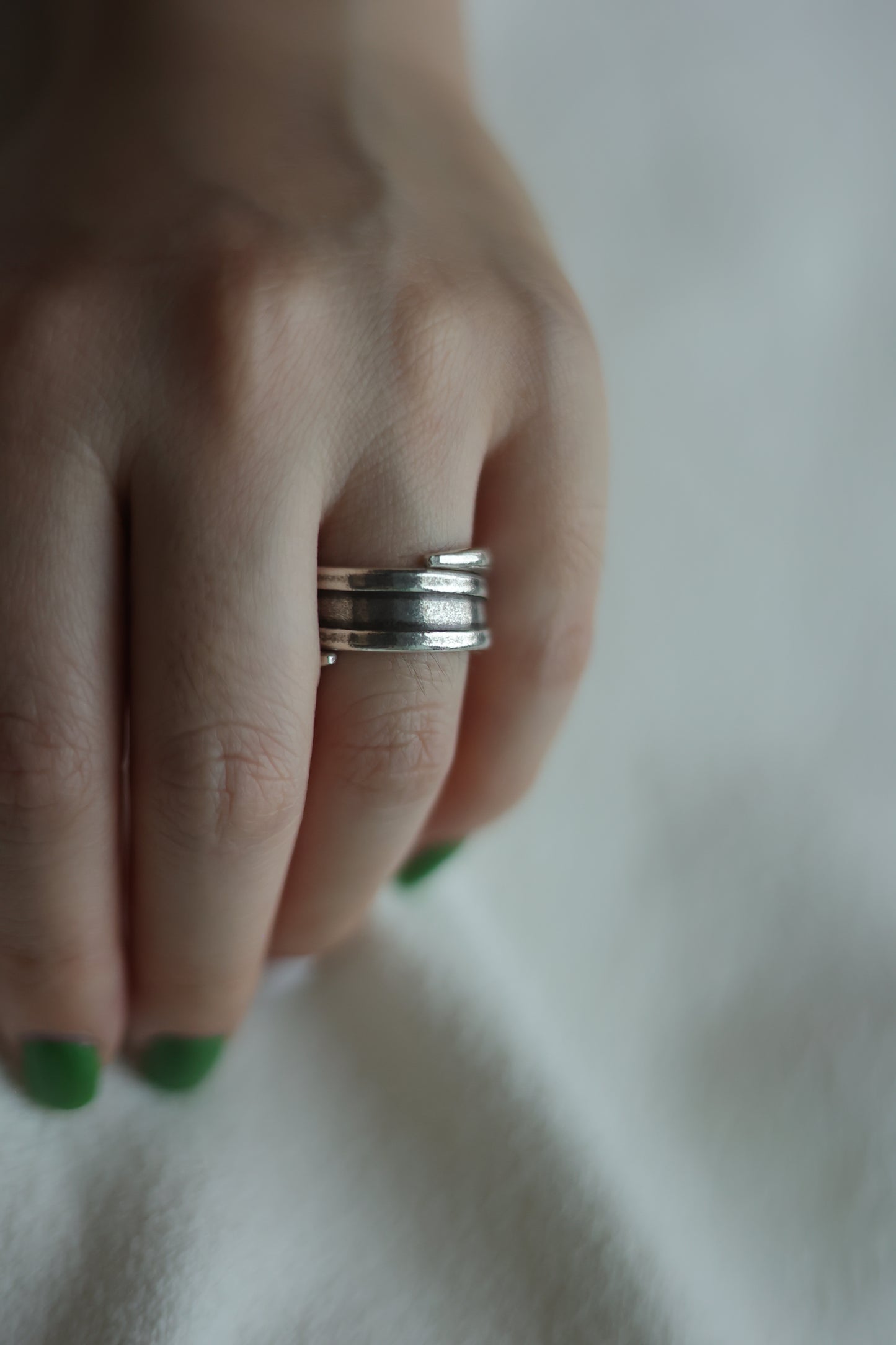 Unisex Handmade Silver Ring