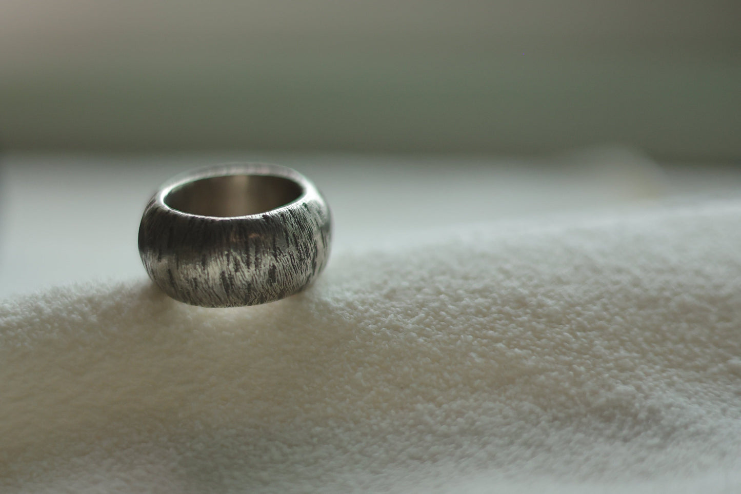 Handcrafted Round Silver Ring