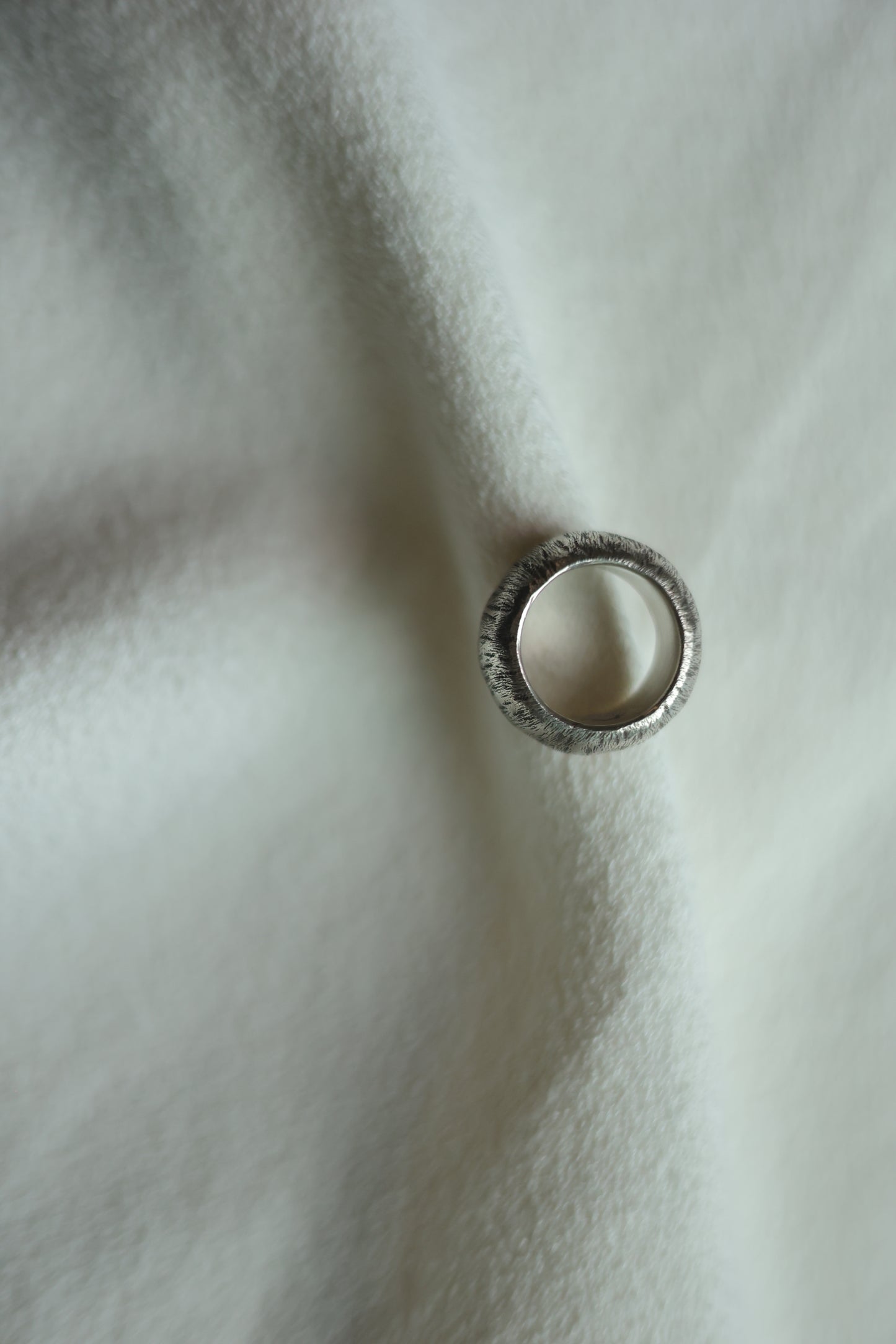 Handcrafted Round Silver Ring