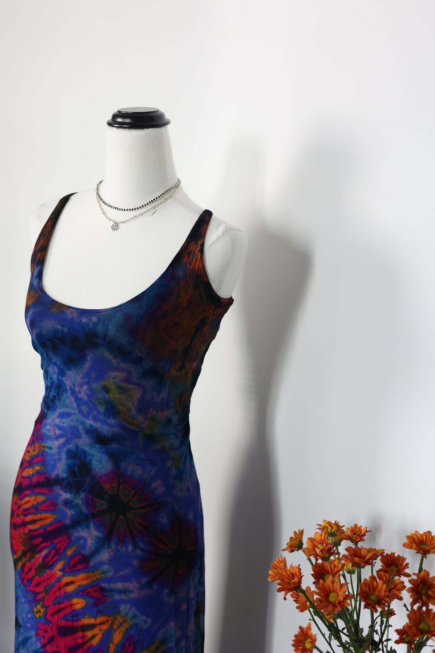 Blue&Purple Hand Tie-Dye Dress