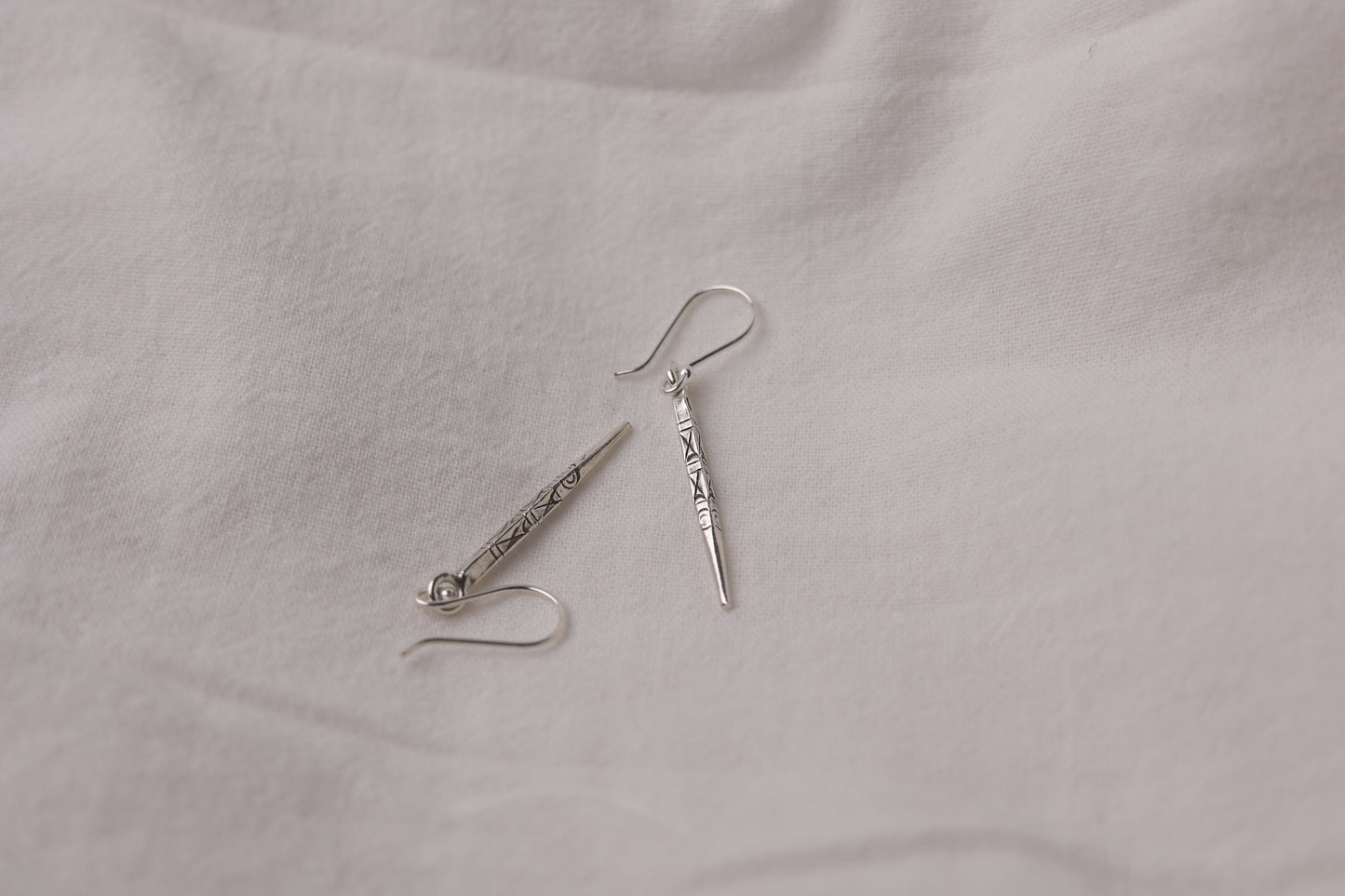 Handcrafted Hill Tribe Style Silver Earring