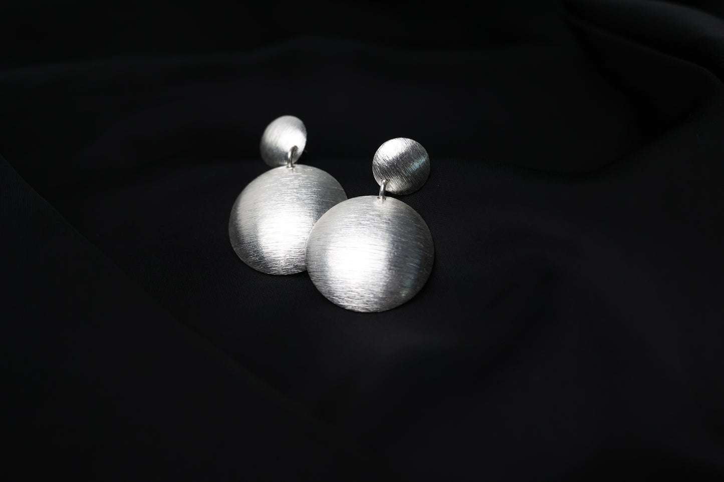 Handcrafted Frosted Minimalist Statement Earrings