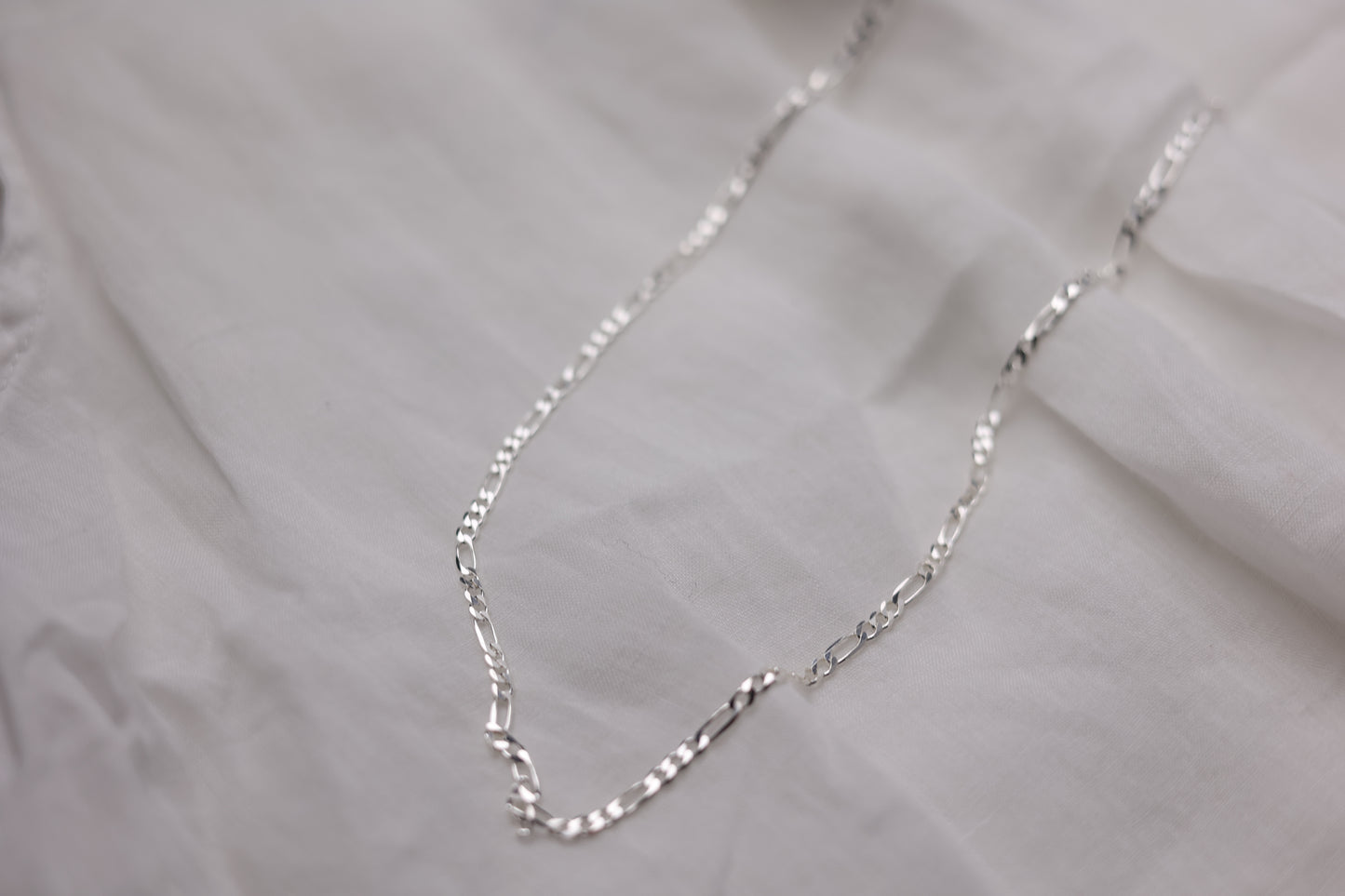 Handcrafted Minimalist Silver Chain Necklace