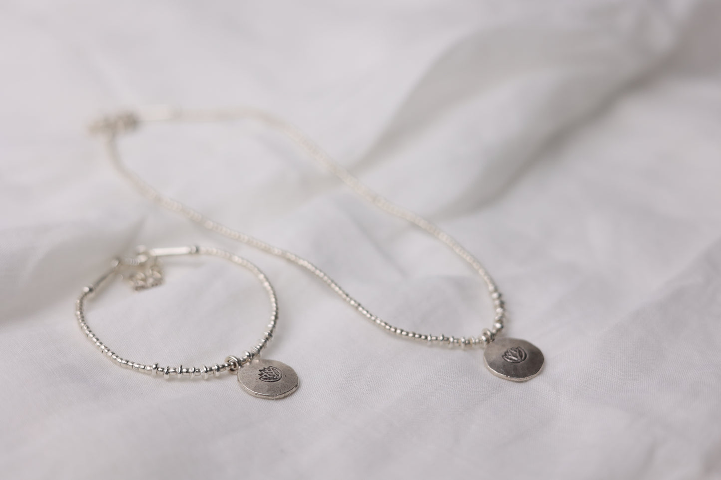 Handcrafted Hill Tribe Style Silver Bracelet- The Lotus