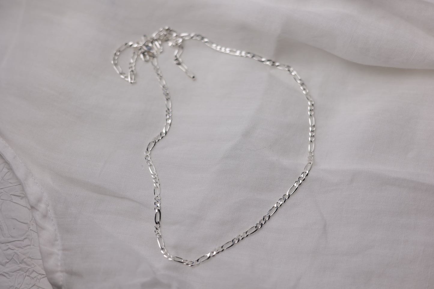 Handcrafted Minimalist Silver Chain Necklace